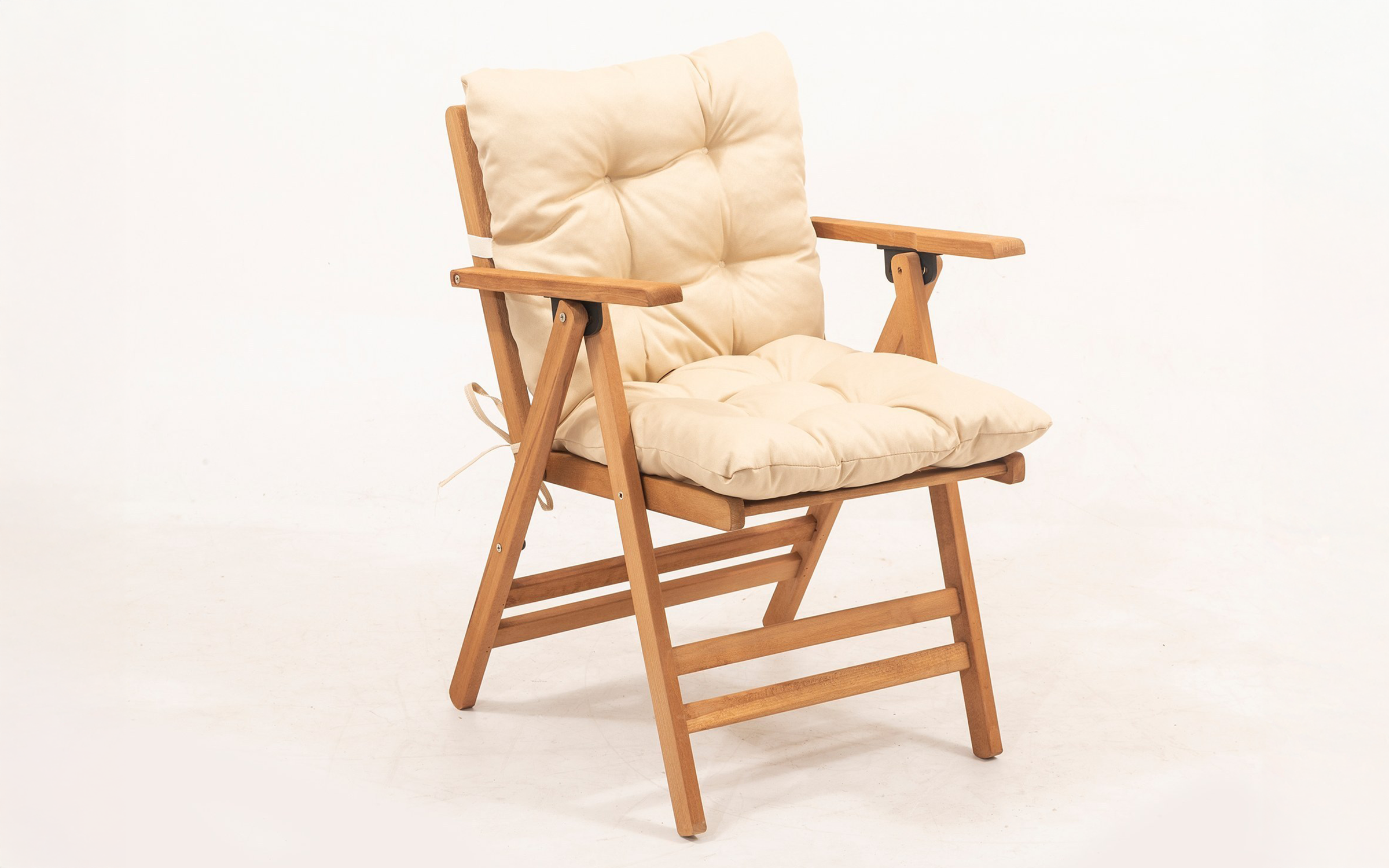 Scaun de gradina Linaro, natural + bej  2